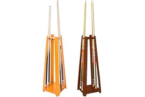 ‎AUTOMATEN HOFFMANN Automaten Hoffmann Billard-Queueständer Massivholz | Stabiler, Standfester Queue-Ständer aus Buche o. Nussbaum | Für bis zu 8 Billard-Queues unterschiedlicher Längen | H: 100 cm