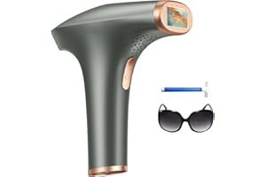 Haarlosy Épilateur Lumière Pulsée, 999,900 Flashs, 9 Niveaux Épilateur Laser avec 3 Fonctions - HR/SC/RA, IPL Hair Removal Device pour Femme et Homme, Visage, Corps, Aisselles