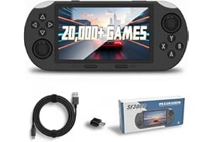 ZYGSEVE New Handheld Game Console, 20000+ Pre-Installed Games, 4.5-Inch HD IPS Screen, 3000mAh Long-Lasting Battery, Dual 3D Joysticks