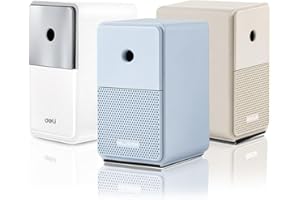 Sivelike Manual Pencil Sharpener,Auto-in Hand Crank Pencil Sharpener with Adjustable Point for Pencils and Colored Pencils,Desk Sharpener for Kids, Students, Classroom, Home and Office (Blue)