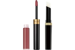 Max Factor Lipfinity Lip Colour Rossetto a Lunga Durata 2 in 1 con Finish Lucido, Rossetto Liquido e Balsamo Idratante per Labbra Morbide e Lucenti - 350 Essential Brown, 2,3 ml + 1,9 g