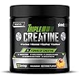 Laperva Triple Creatine - for Enhanced Muscle Power, Stamina, & Growth | Featuring Creatine HCL, Monohydrate, and Alkaline Creatine | Yeast, Dairy, Soy, and Gluten-Free (30 servings, Nectarine)