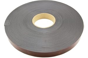 FIRST4MAGNETS MagFlex® Flexible Magnetic Tape with Premium Self Adhesive Designed to Provide a Strong Grip on Magnetic Metal Based Surfaces - Polarity B - 25.4mm Wide - 30m Length