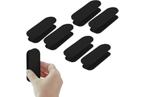 KARELLS Samoprzylepny uchwyt, 6 sztuk samoprzylepnych uchwytów, samoprzylepne uchwyty do szuflad, klamki do drzwi balkonowych, naklejki na taras balkon klamka, czarny