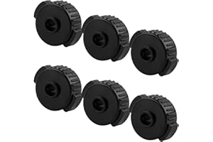 XICIKI 6 PCS Quick Release Cymbal Nuts, Cymbal Nuts, 8MM Cymbal Mate Nut Plastic Cymbal Lock Nut, Plastic Drum Cymbal Professional Cymbal Quick Release Cap for Percussion Drum Kit Jazz Drum Parts Accessories