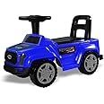 TOY ZONE Raptor Baby Ride On Car for Kids, Toddlers Push Ride Baby Kids Car with Backrest, Push Ride On Toy Jeep with Music & LED Light, Under Seat Storage, 2 to 5 Years (Blue)