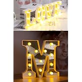 Dekoratif Led Işıklı 3D B&uuml;y&uuml;k Boy Organizasyon Doğum G&uuml;n&uuml; Kutlama (M)