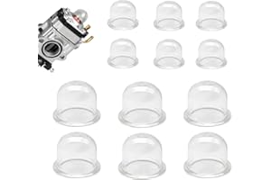 LUMOOM Lot de 12 capsules d'allumage - Pompe d'amorçage - Pompe à carburant - Carburateur - 19/22 mm - Pour tondeuse à gazon, tronçonneuse, coupe-bordure