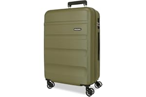 ROLL ROAD Flex Maleta Rígida Fabricada en ABS, un Material, Cierre de combinación Lateral 4 Ruedas Dobles Equipaje Mano, Práctico Interior con un Compartimento