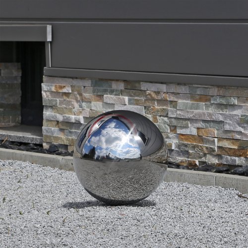 30cm Edelstahlkugel für Garten Deko Kugeln aus Edelstahl 30 cm