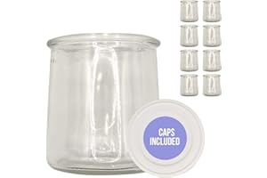 XILMARK Joghurtgläser mit Deckel 200 ml, Joghurtglas, Dessert-Glas mit Deckel, Joghurtglas mit Deckel, Glasgefäß mit Deckel für Joghurt, Glasdose mit Deckel für Yogurt, Joghurt (8er Pack)
