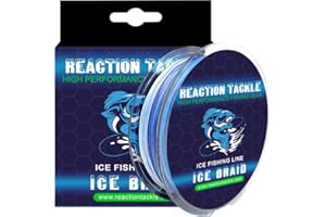 Reaction Tackle Ice Braid - Ice Fishing Braided Line Tip-Up Line 8 Stränge Zero Memory