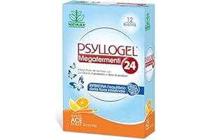 Nathura Psyllogel Megafermenti 24 - Gusto Ace - 12 Bustine - 36 Gr