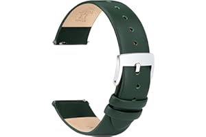 OTTOODY Leather Watch Straps Quick Release Watch Band, Elegant & Ultra-Soft Top Grain Leather Watch Strap for Women Men, Choice of Color & Width - 12mm 14mm 16mm 18mm 20mm 22mm for Watch & Smartwatch