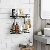 Teome Yapışkanlı 2 Katlı Banyo Rafı Duş Şampuanlık Duvar D&uuml;zenleyici Organizer