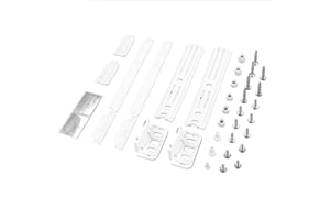 DL-pro Türwechselset für Whirlpool Bauknecht Ignis 481231028208 Führungskit Scharnierteile für Schlepptürtechnik Kühlschrank Gefrierschrank KühlGefrierKombination