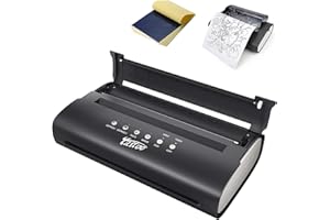TATELF Tattoo Stencil Printer Portable Mini Tattoo Transfer Machine Thermal Tattoo Printer Copier with 20pcs Transfer Paper for tattooing