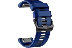 U-LIMVE Pasek do zegarka Garmin Fenix 7X Pro / Fenix 7X / Fenix 6X Pro / Fenix 6X / Fenix 5X / Fenix 3, 26 mm silikonowy pasek zastępczy do Garmin Epix Pro 51 mm/TACTIX 7