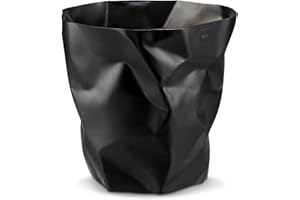 Essey Design Papierkorb, Mini Bin Bin, Design Mülleimer für Büro und Bad, 7 Liter, schwarz