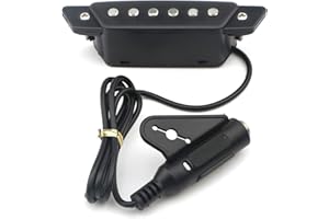 Unxuey - Pastilla de 6 cuerdas SH-85 para guitarra acústica o acústica, con clavija para guitarra, ukelele (lija negra)