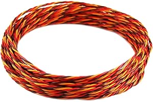 OliYin Servo cable 3p line 32 feet for Futaba JR Hitec RC Twisted servo Hobby model aircraft model wiring Wholesale 30 Coresx0.08