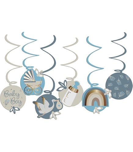 Baby Shower Deko Set Blau - It's A Boy Girlande, Ballons & Fotorequisiten Für Jungen-Party