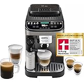 De’Longhi Magnifica Evo Next - Perfetto Kaffeevollautomat mit LatteCrema-Milchaufschäumer, 13 One-Touch-Getränke, Coffee- und