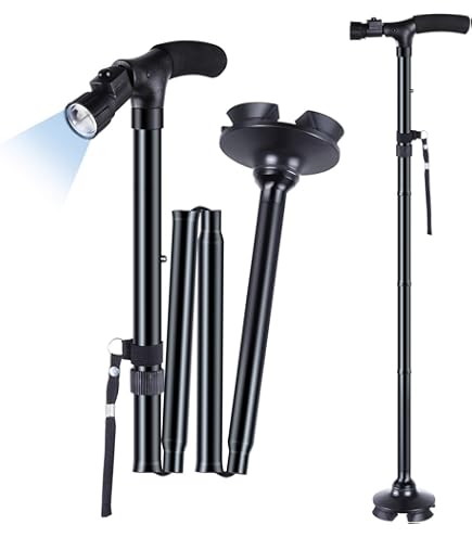 Blind Cane,Night Reflective Blind Walking Stick,Aluminum Alloy Folding Cane,Flexible And Durable Walking Aid,Folding Mobility Cane For Visually Impaired Blind And Elderly People Hiking Trekking