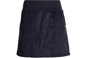 Vishes - Alternative Bekleidung - Cordrock Damen Knielang Breiter Bund Taschenrock Röcke Cord