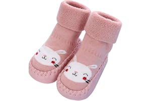FakeFace Anti Slip Infant Baby Floor Sock Slippers Thicken Kids Ankle Knitted Boots Shoes Walking Slipper Socks Newborn Thermal Socks