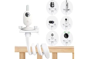 Derebir Supporto per fotocamera per neonati, compatibile con Philips Avent/Leapfrog LF2423/Babymoov/GHB/Hellobaby, la maggior parte dei baby monitor (18,5 pollici)