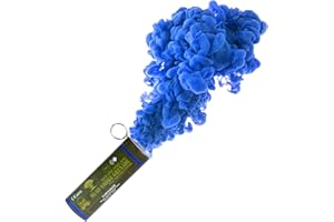 Dynastyparty 4x Blue Smoke Bomb Grenades Flares- Ring Pull Smoke Bombs- Large Ring Ignition Smoke grade smoke, designed to impress