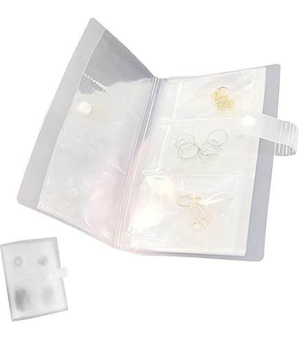 Livre De Rangement Bijoux Transparent - 160 Grilles + 50 Sacs Ziplock - Protection Anti-Oxydation Et Anti-Poussière Pour Bagues, Bracelets, Colliers