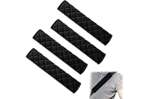 iTGOOS 4 Pcs Seat Belt Pads Travel Cushion Car Seat Belt Cover Seat Belt Comfort Harness Pads Comfort Car Harness Pads Seat Belt Pads for Adults Seatbelt Strap Cover Protect Your Neck and Shoulder
