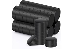 MIN CI 50pcs Aimants Puissants, 10 x 3 mm Noir Aimants pour Tableau Magnétique Ronds Aimant pour Tableau Blanc Bureau Artisanat Photos
