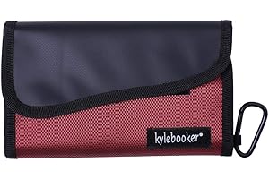 Kylebooker Soft Bait Binder Fishing Tackle Binder Lure Storage Bag for Fresh Water and Saltwater(Red)