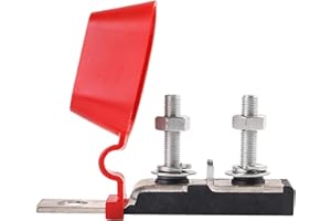 GLOSO Terminal Fuse Block Marine Battery Fuse Wire Car Boat Fuse Holder Double Stud 1/4" (Fuse not include) TFB2AS