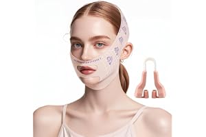 KQDRAVINE V ansiktsmasker, beauty face sculpting sleep mask V-line lyftmask återanvändbar dubbelhaka reducerare ansikte slimmat bä för slapp ansiktshud förbättring