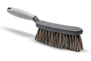 DOJA Barcelona Brosse Jante Voiture À Fibre De Polypropylène Et CRIN De Cheval - Brosse Nettoyage Voiture avec Ergonomie Et Lavage Efficace - Brosse Nettoyage Jantes Voiture, Résistante Et Durable