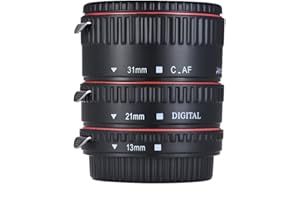 Andoer Auto Focus Macro Extension Tube Ring 13mm 21mm 31mm Extension Tube Set for Canon EF EF-S 35mm Lens DSLR Camera
