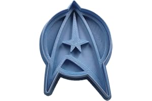 Cuticuter Star Trek Insignia Cortador de Galletas, Plástico, Azul, 8x7x1.5 cm