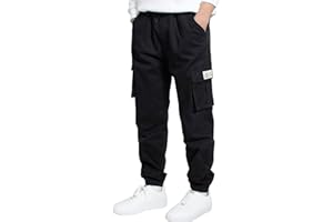 LAUSONS Hosen für Jungen Cargohose Kinder Hose Cargo Jogginghose Freizeithose mit Gummizug