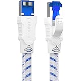 Cavo Ethernet Cat 8, Cavo Lan 1m 2m 3m 5m 10m 15m 20m 30m, Cavo di Rete 40Gbps 2000MHz Gigabit S/FTP con Connettore rj45 per 