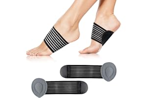 AVASEE youthbelief Bandages de voûte plantaire rembourrés de compression pour fasciite plantaire pour soulager la douleur et les pieds plats douloureux, éperon calcanéen