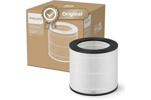 Filtro di Ricambio Originale Philips per Purificatore d'Aria Serie 600 AC0650, AC0651, HEPA NanoProtect, Durata 12 Mesi (FY0611/30)
