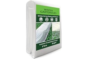 Neegool Pflanzenvlies Wintervlies für Pflanzen Frostschutz,3 x 10m Abdeckung für Pflanzen, atmungsaktives und Pflanzenschutzvlies gegen Frost, Vögel und Insekten, uv beständig