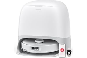 ‎ROBOROCK roborock Qrevo Curv Saugroboter mit Wischfunktion&Hebarem Wischmopp, Dual Anti-Tangle-System, AdaptiLift™ Chassis, 18.500Pa, 75℃ Heißwasser-Moppwäsche, Intelligente Schmutzerkennung&Sprachassistent