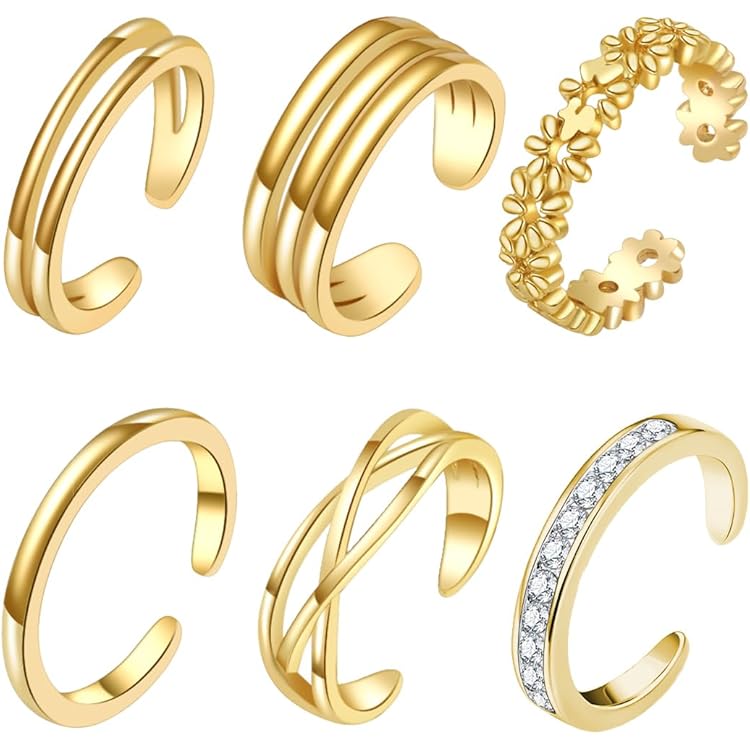 D.Bella Anneaux D'orteil Pour Femmes Toe Rings Bague De Jointure Anneau