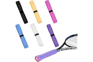 Luvadeyo 6 szt. Overgrips do tenisa, badmintona, Squash Grip, taśma antypoślizgowa do badmintona, rakieta tenisowa, antypoślizgowa taśma, Overgrip, Grip, Belt For Tapes and Absorbent