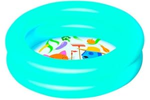 BESTWAY Tradineur - Piscina Hinchable Redonda Infantil, 20 litros, Vinilo Resistente, Pared de Doble Anillo, jardín, Patio, fácil de Montar, 15 x 61 cm, Color Aleatorio